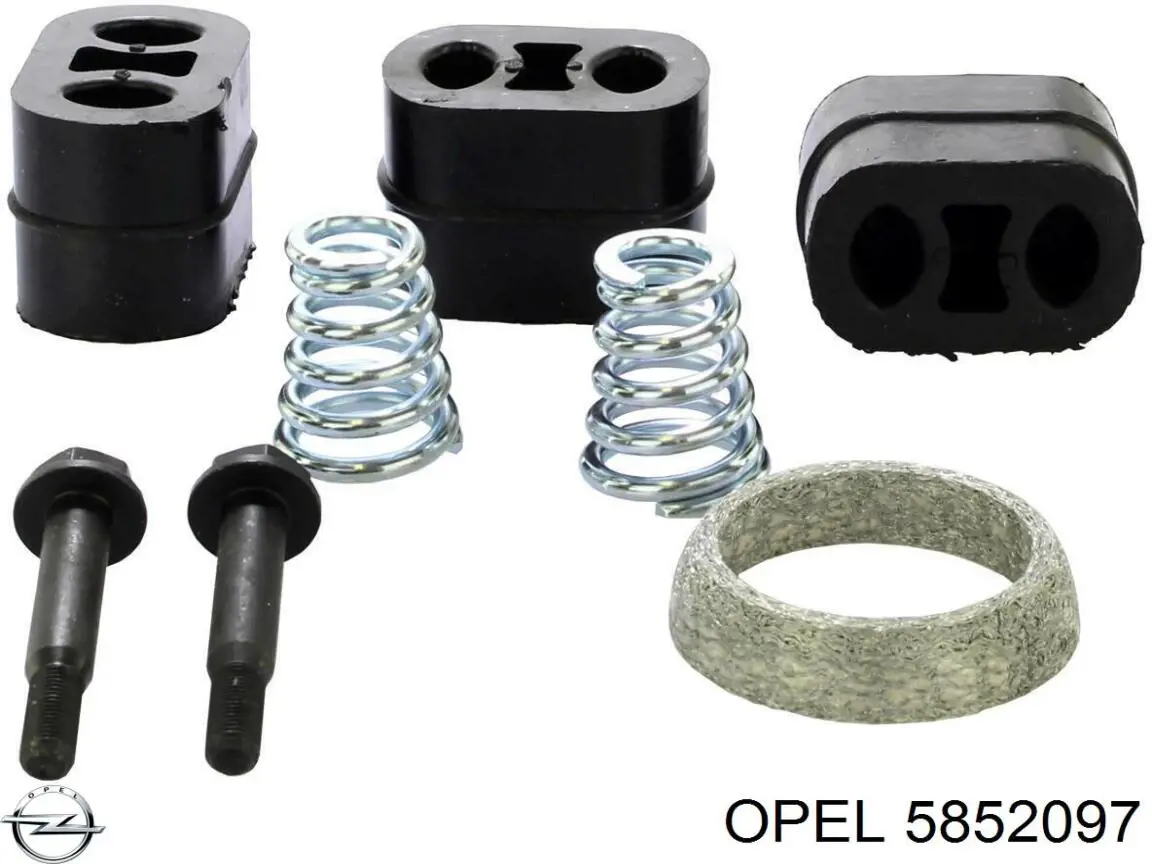 Глушник, задня частина Opel 5852097