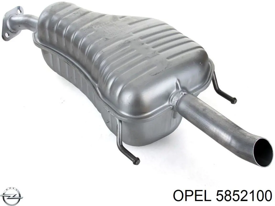 5852100 Opel Глушник, задня частина