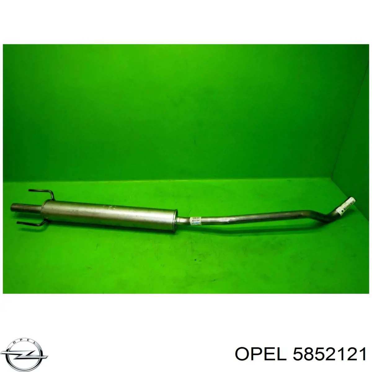 5852280 Opel Глушник, задня частина