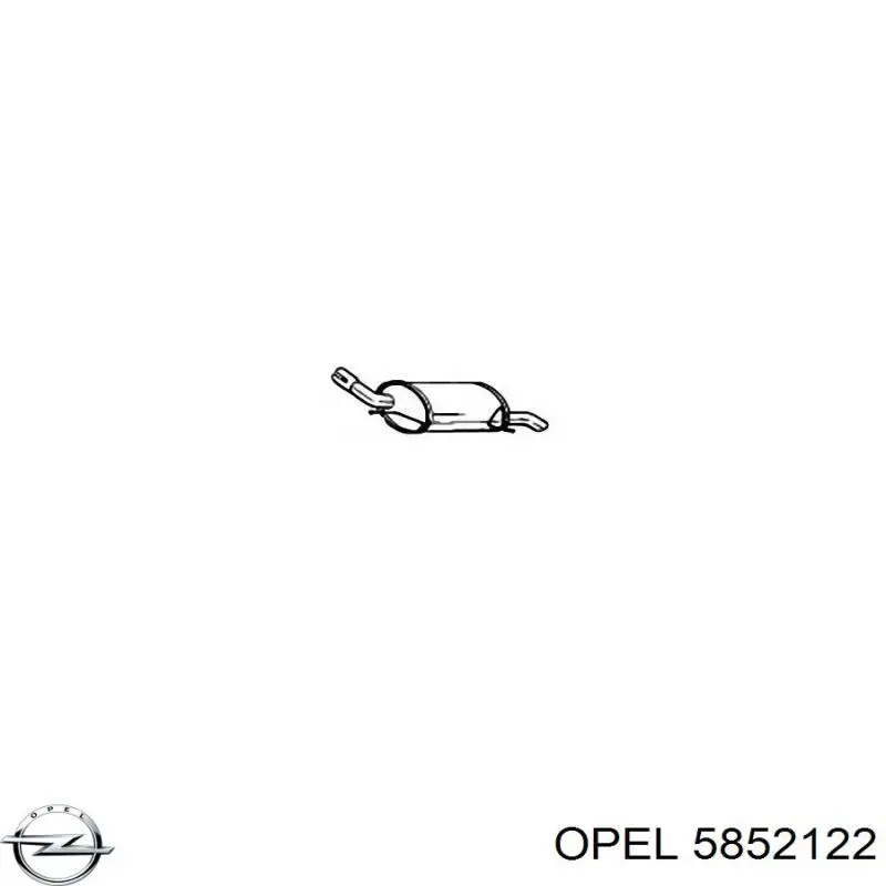 Вихлопна труба Opel 5852122 ціна, від 43.75 USD