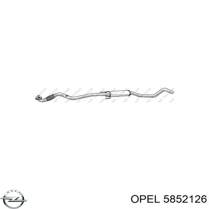 Глушник Opel 5852126 ціна, від 30.92 USD