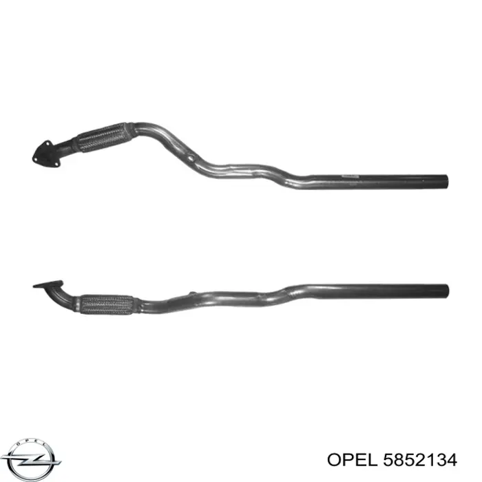 Глушник, передня частина 5852134 Opel