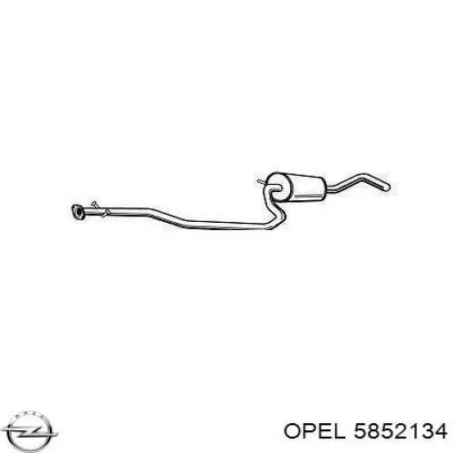 Купити 5852134 Opel Глушник, передня частина