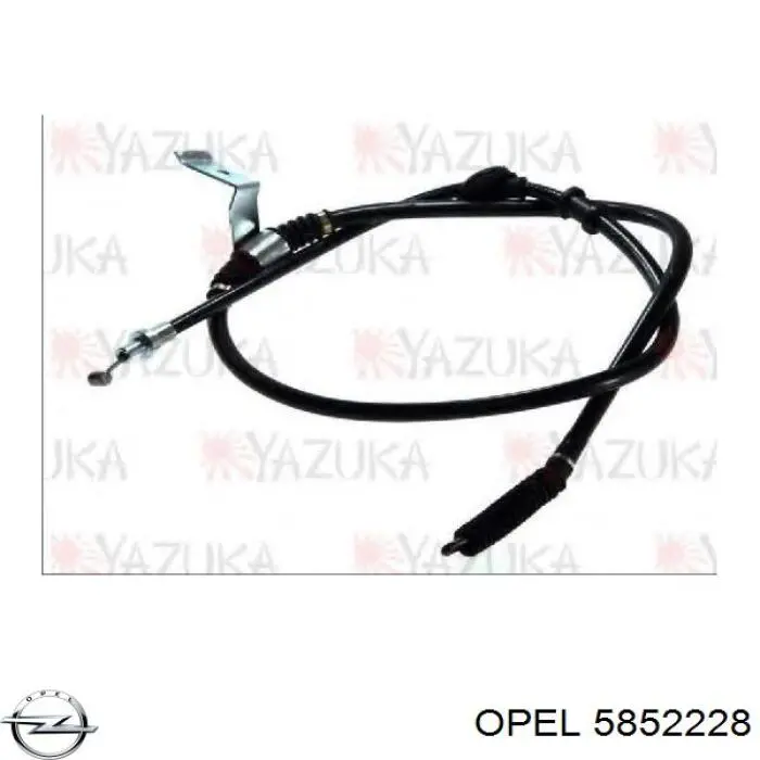 Глушник, задня частина 5852228 Opel