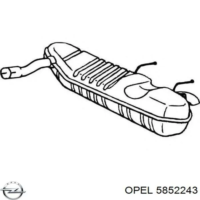 Вихлопна труба Opel 5852243 ціна, від 96.45 USD