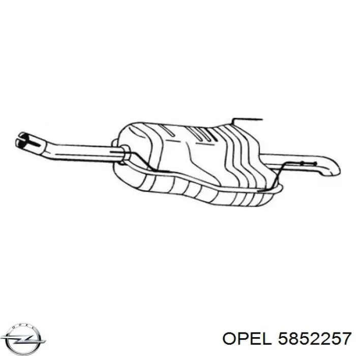 Вихлопна труба Opel 5852257 ціна, від 85.13 USD