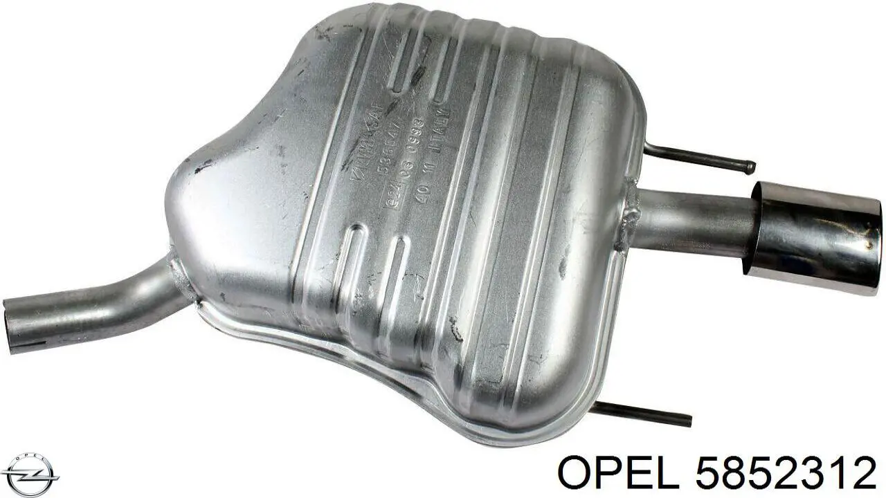 13156926 Opel Глушник, задня частина