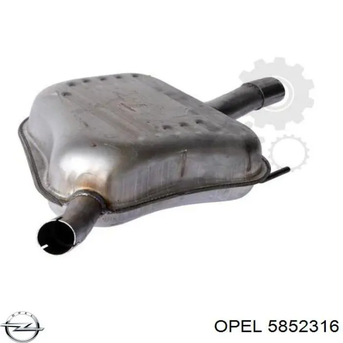 Вихлоп Opel 5852316 ціна, від 86.98 USD