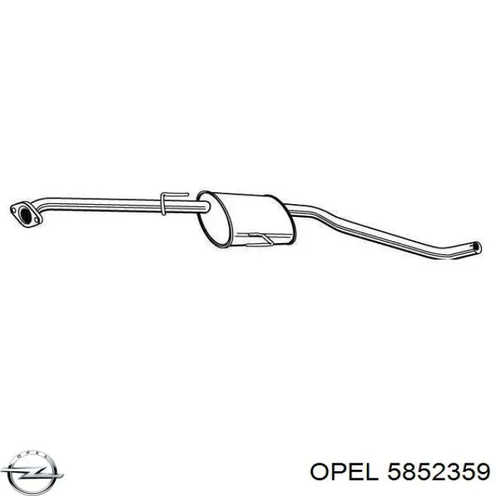 Купити 0852018 Opel Вихлопна труба