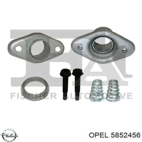 5852456 Opel Глушник, задня частина