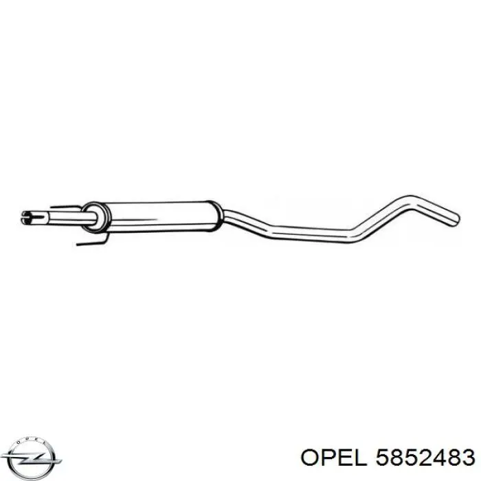 Труба приймальна (штани) глушника, передня Opel Corsa 100 (F08, F68) (Опель Корса)