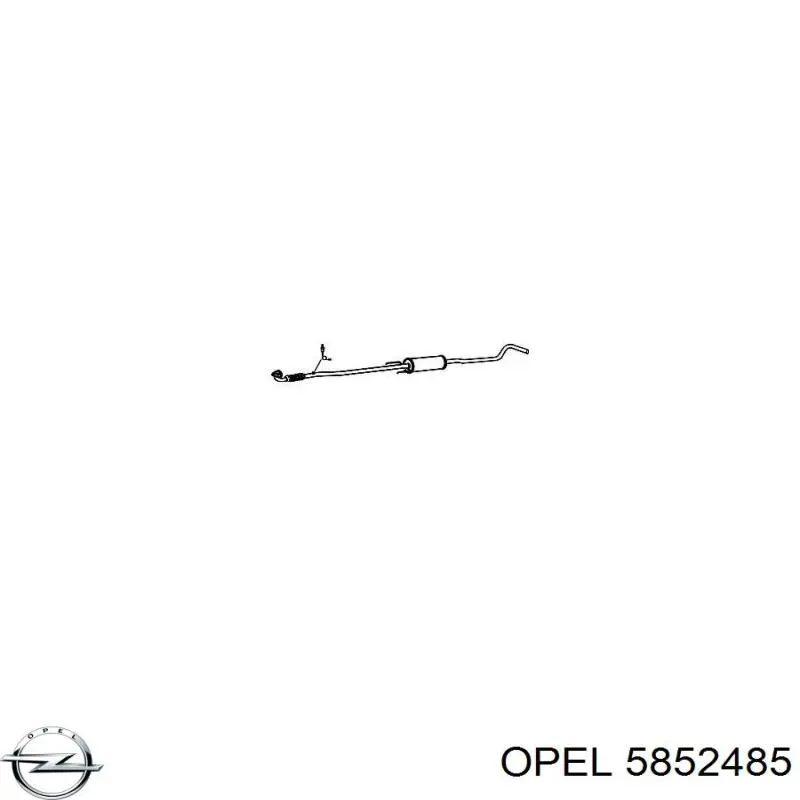 Глушник Opel 5852485 ціна, від 31.49 USD