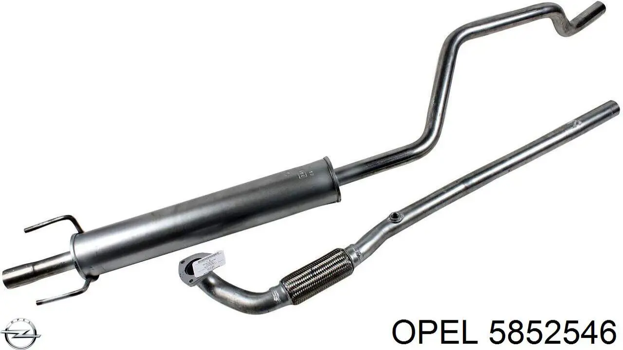 Глушник, центральна частина 5852546 Opel