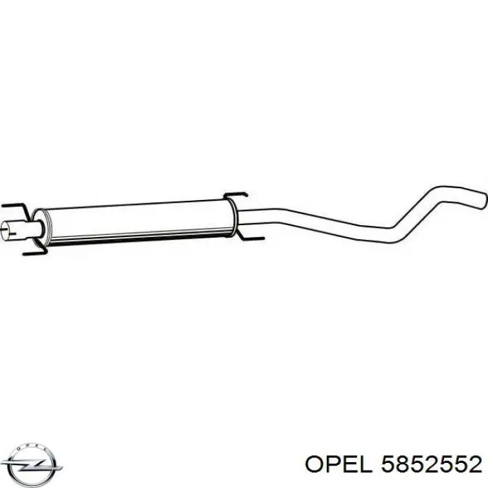 Купити 5852552 Opel Вихлоп