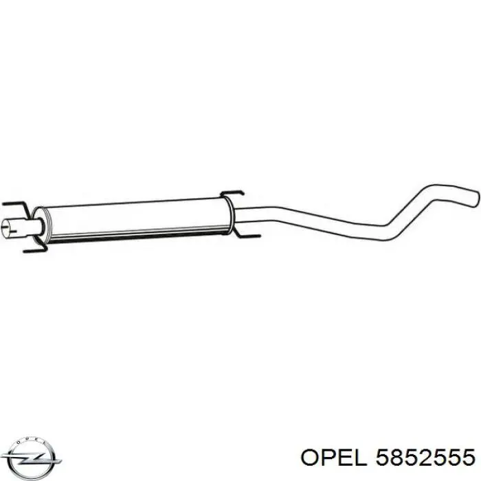 Купити 5852555 Opel Вихлопна труба