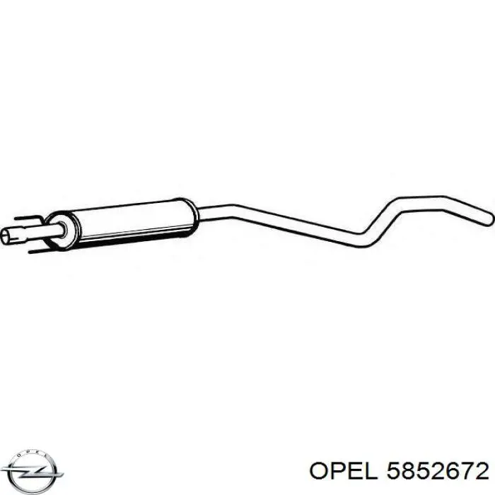 Глушник Opel 5852672 ціна, від 59.01 USD