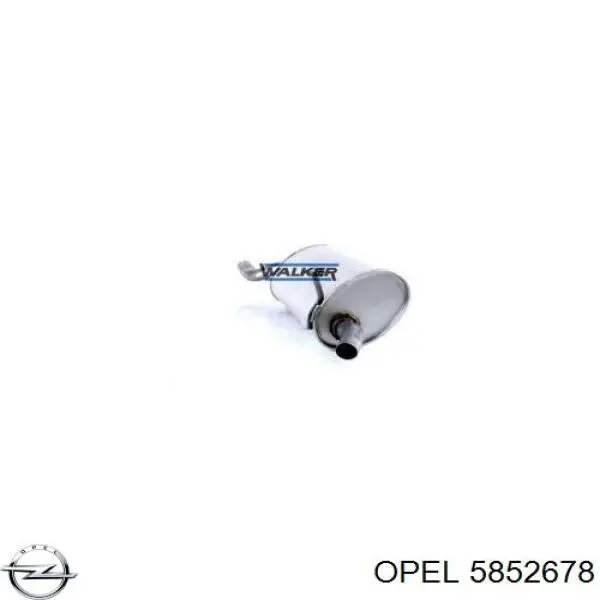 Купити 5852678 Opel Глушник вихлопних газів кінцевий