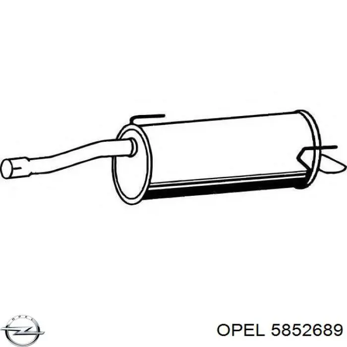 Вихлопна труба Opel 5852689 ціна, від 60.76 USD
