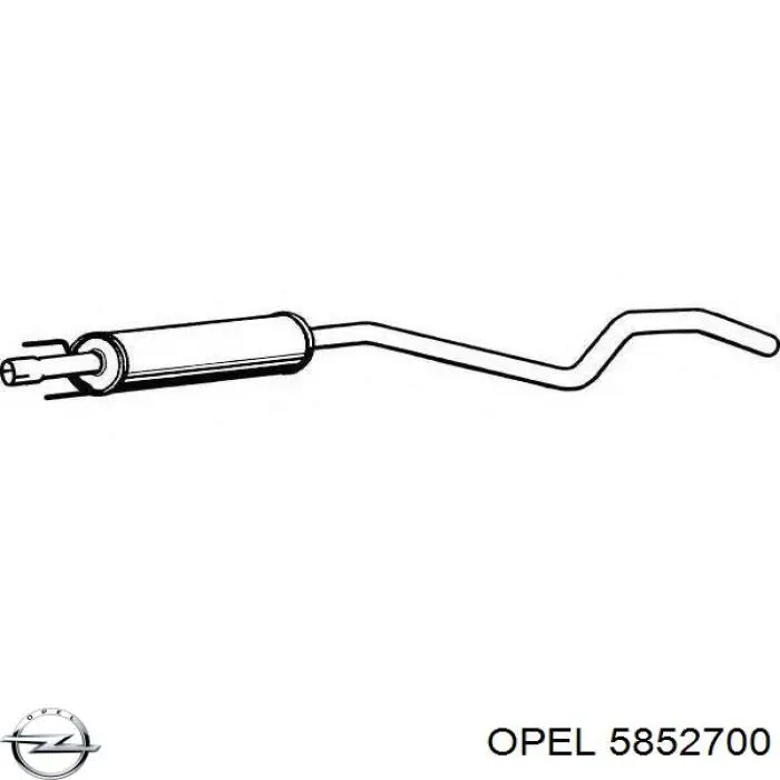 Купити 5852700 Opel Вихлопна труба