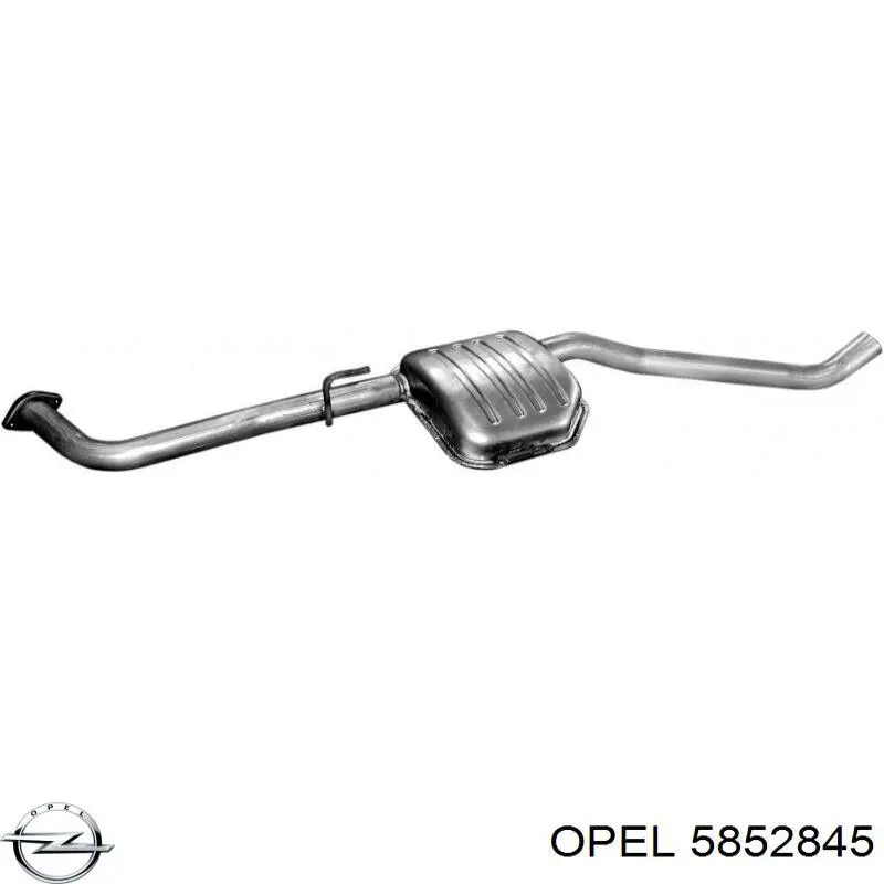 Глушник Opel 5852845 ціна, від 54.44 USD