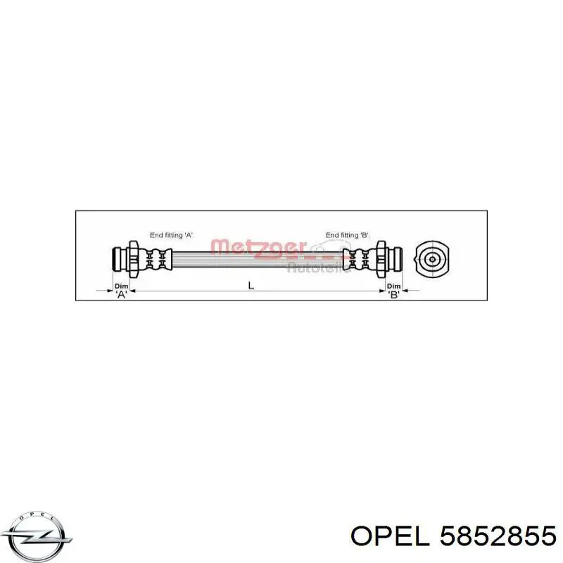 Купити 5852855 Opel Глушник вихлопних газів кінцевий