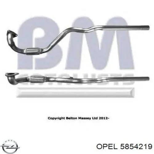 Глушник, передня частина Opel 5854219 ціна, від 38.43 USD