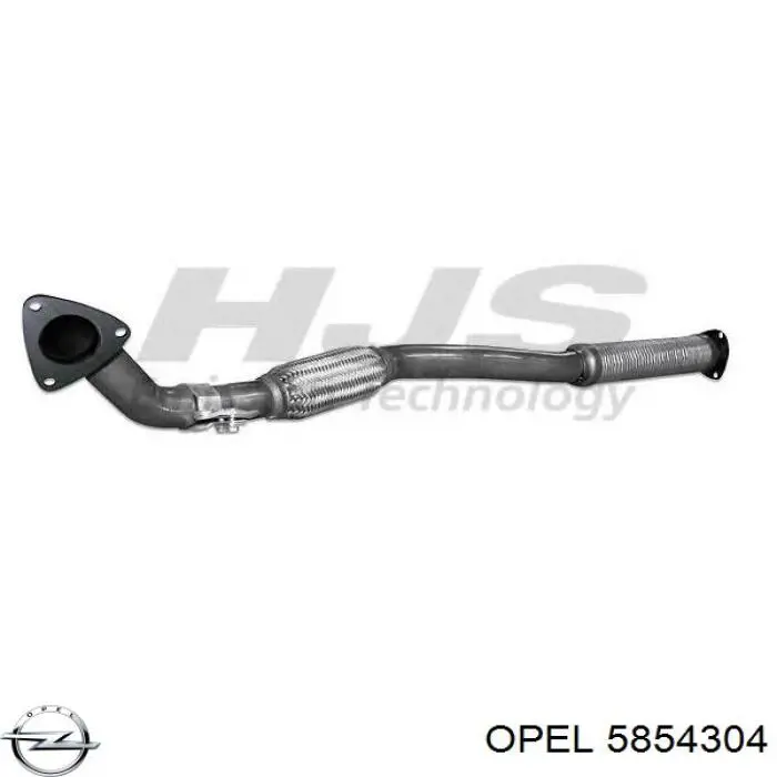 Труба приймальна (штани) глушника, передня Opel 5854304 ціна, від 85.07 USD