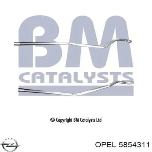 Глушник Opel 5854311 ціна, від 42.74 USD