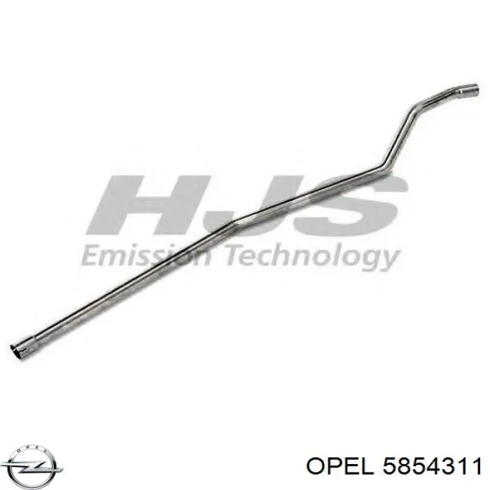 Купити 5854311 Opel Вихлопна труба