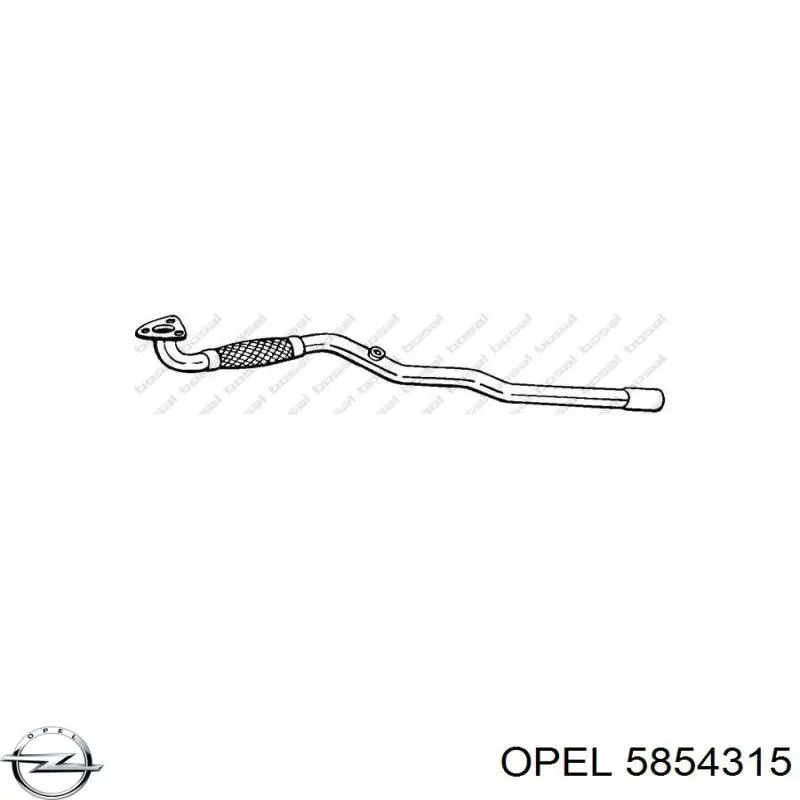 Глушник, передня частина Opel 5854315 ціна, від 41.79 USD