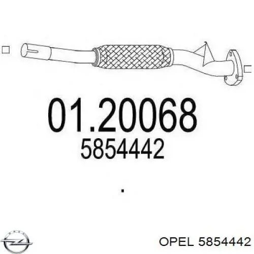 Штани глушника передні Bosal 750059