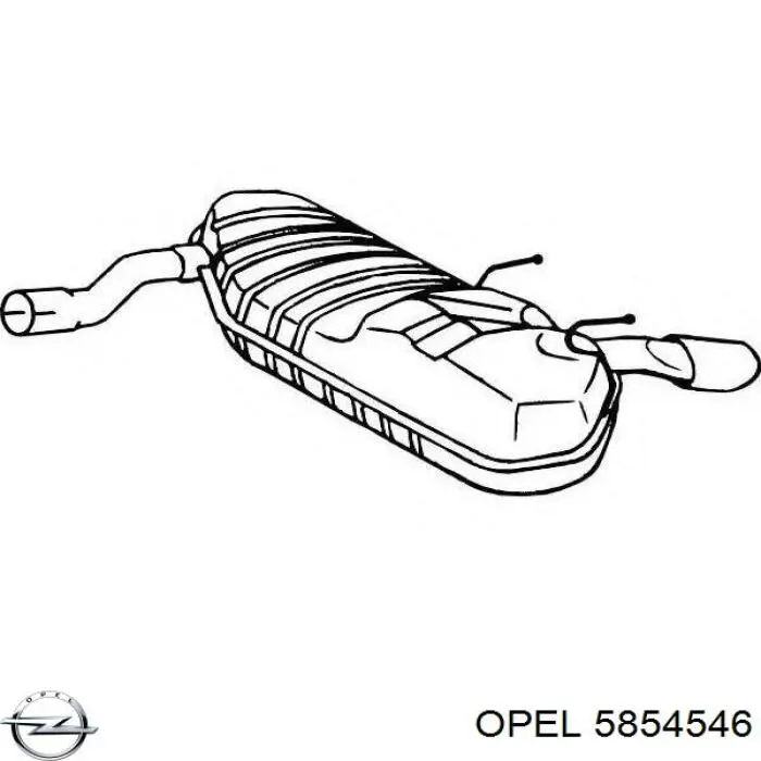 Купити 5854546 Opel Вихлоп