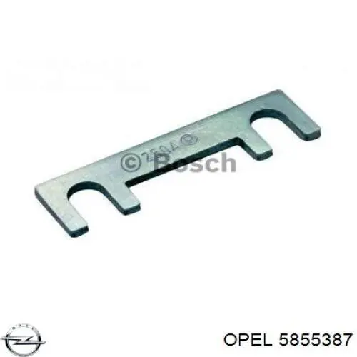 5855387 Opel Датчик температури відпрацьованих газів (ВГ), в каталізаторі
