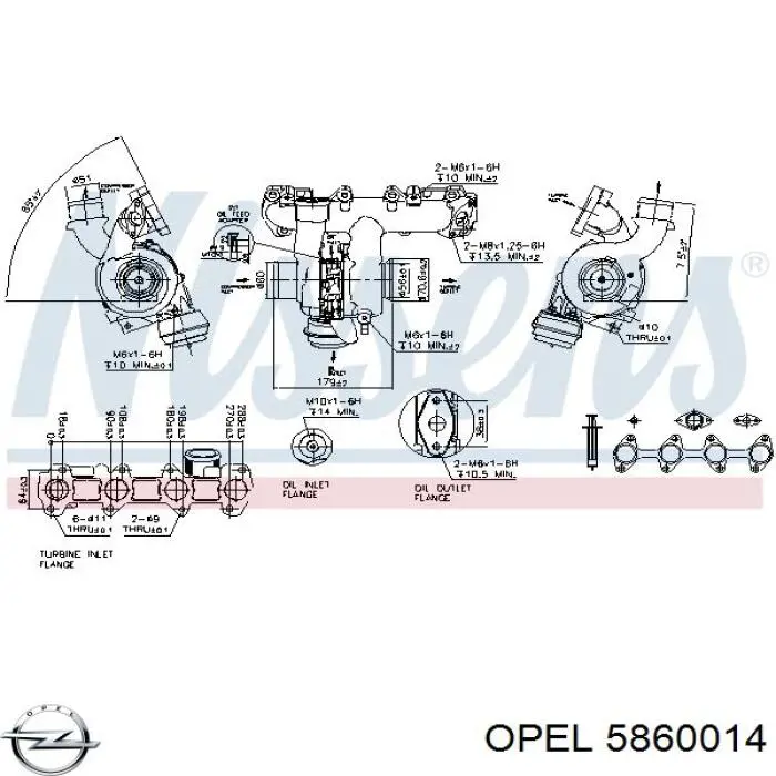 Турбіна Opel 5860014 ціна, від 241.51 USD