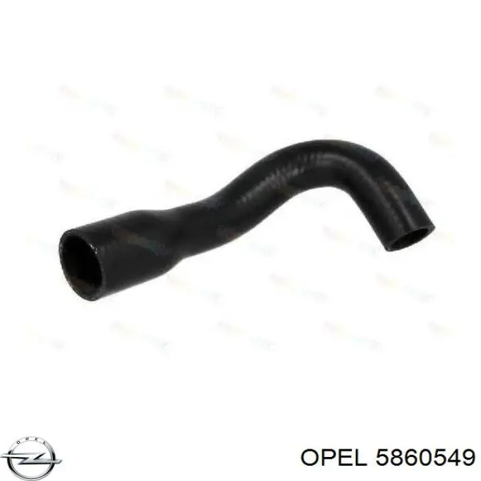 Шланг/патрубок интеркуллера Opel 5860549 ціна, від 17.77 USD