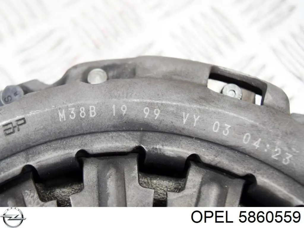 5860559 Opel Прокладка турбіни вихлопних газів, впуск