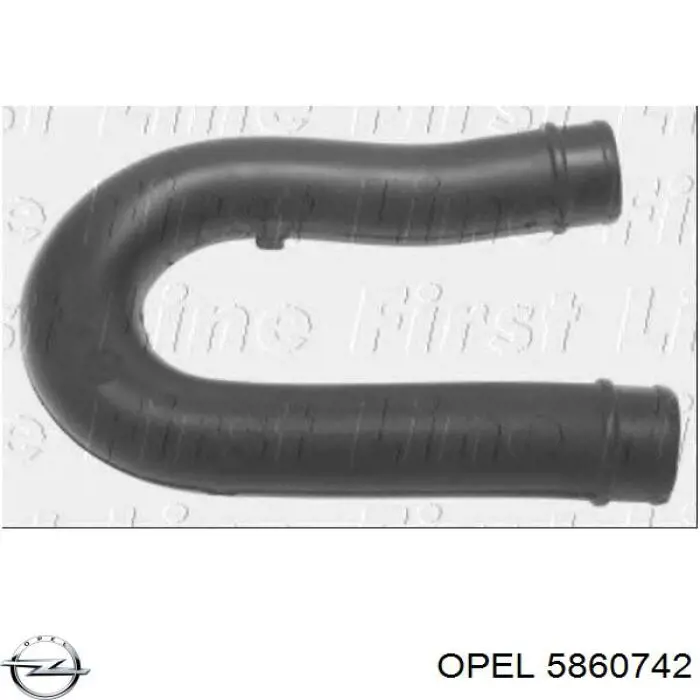 5860742 Opel Трубка, що нагнітається