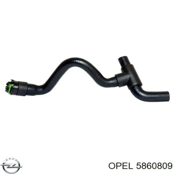 Шланг/патрубок интеркуллера 5860809 Opel