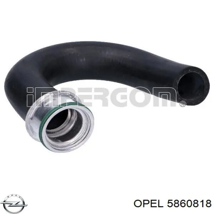 5860818 Opel Шланг/патрубок интеркуллера