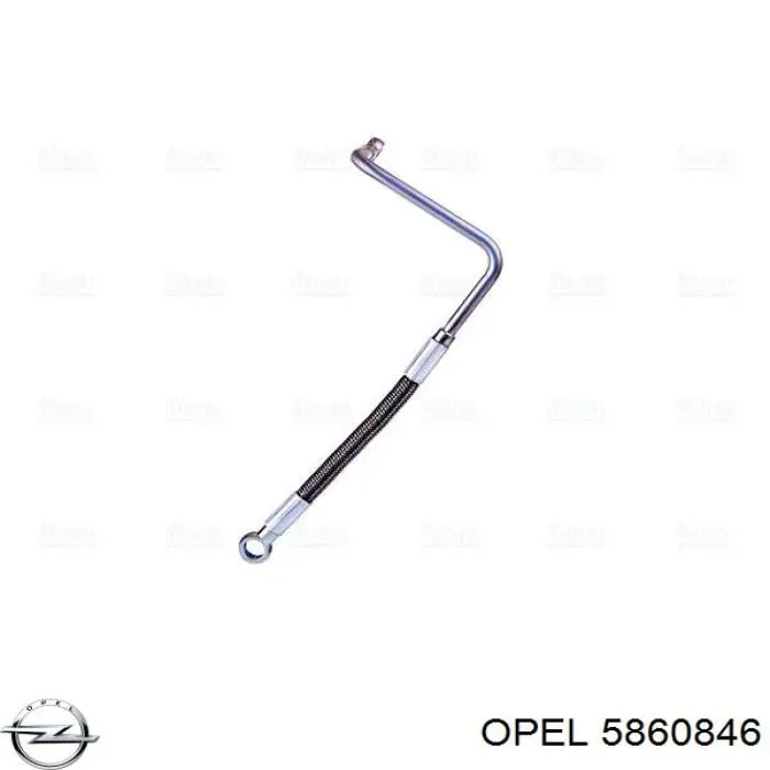 Купити 5860846 Opel Трубка/шланг подачі масла до турбіни