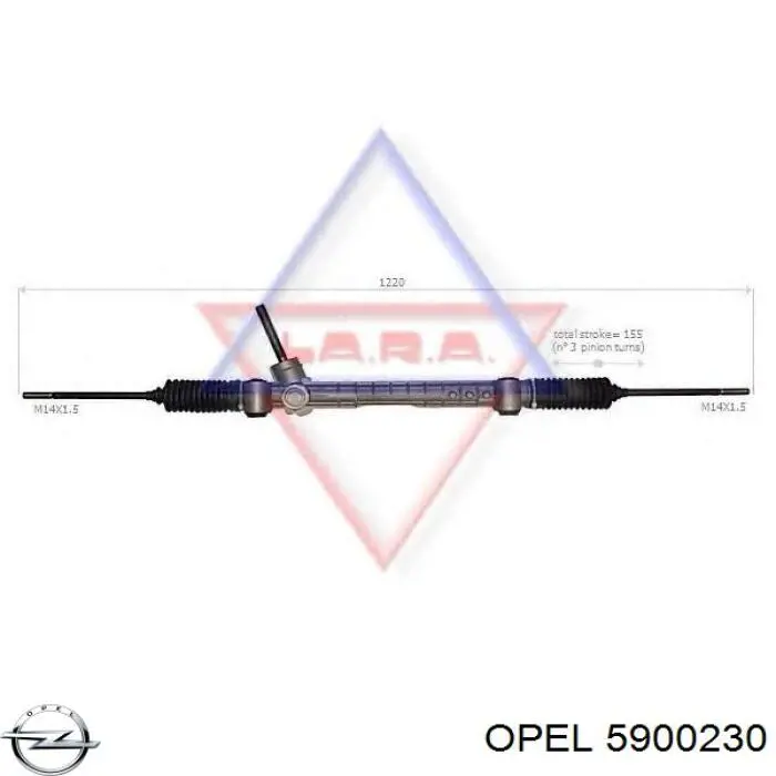 Купити 5900230 Opel Рульова рейка