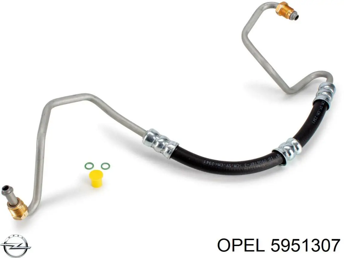 Шланг ГПК, низького тиску, від рейки/механізму до бачка Opel 5951307 ціна, від 38.01 USD