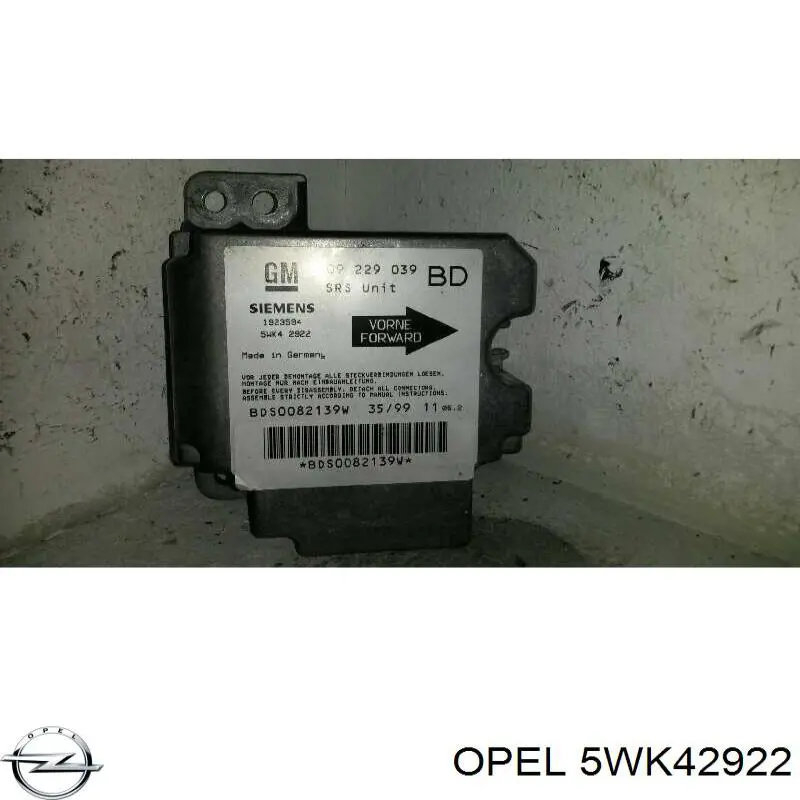  Opel 5WK42922 ціна, від 5.52 USD