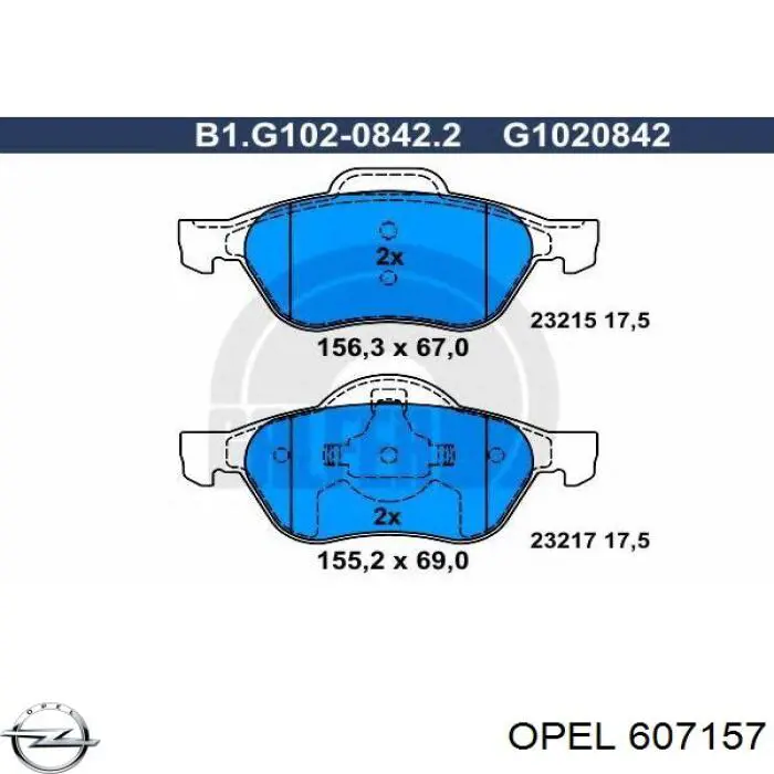 Купити 607157 Opel Головка блоку
