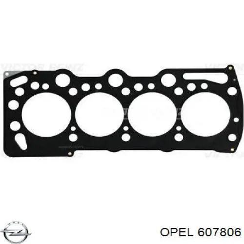 607806 Opel прокладка головки блока циліндрів (гбц)
