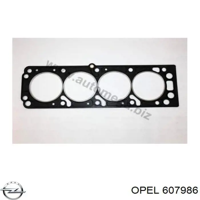 607986 Opel прокладка головки блока циліндрів (гбц)