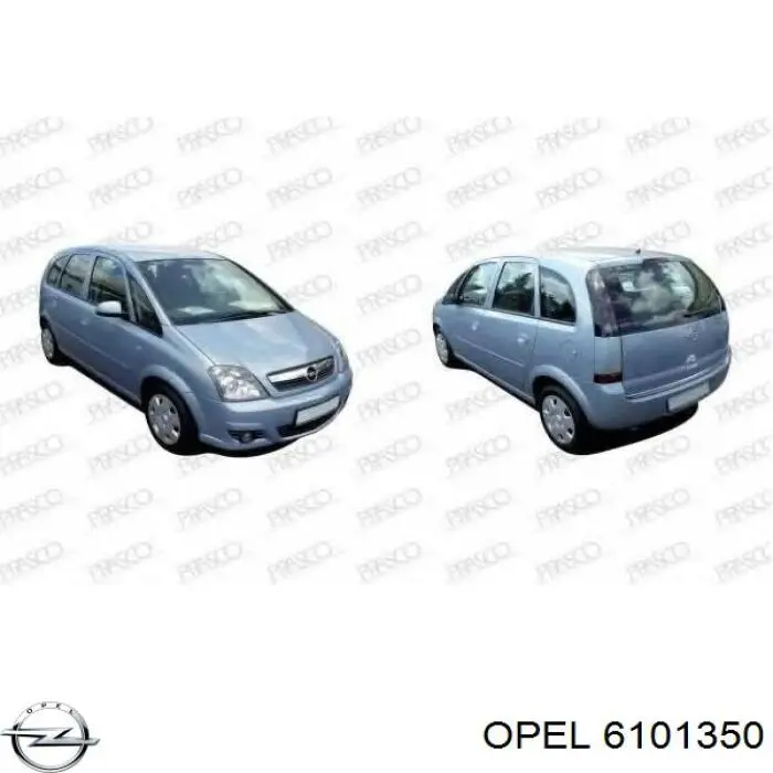 Купити 6101350 Opel Підкрилок передній правий