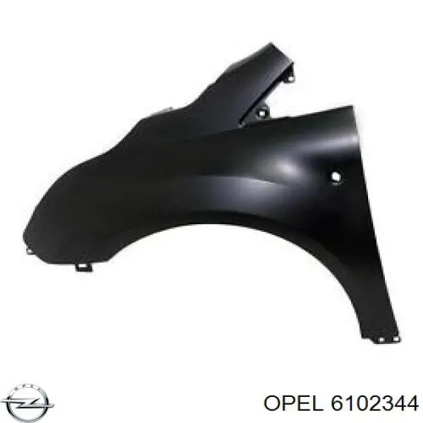 6102344 Opel крило переднє праве