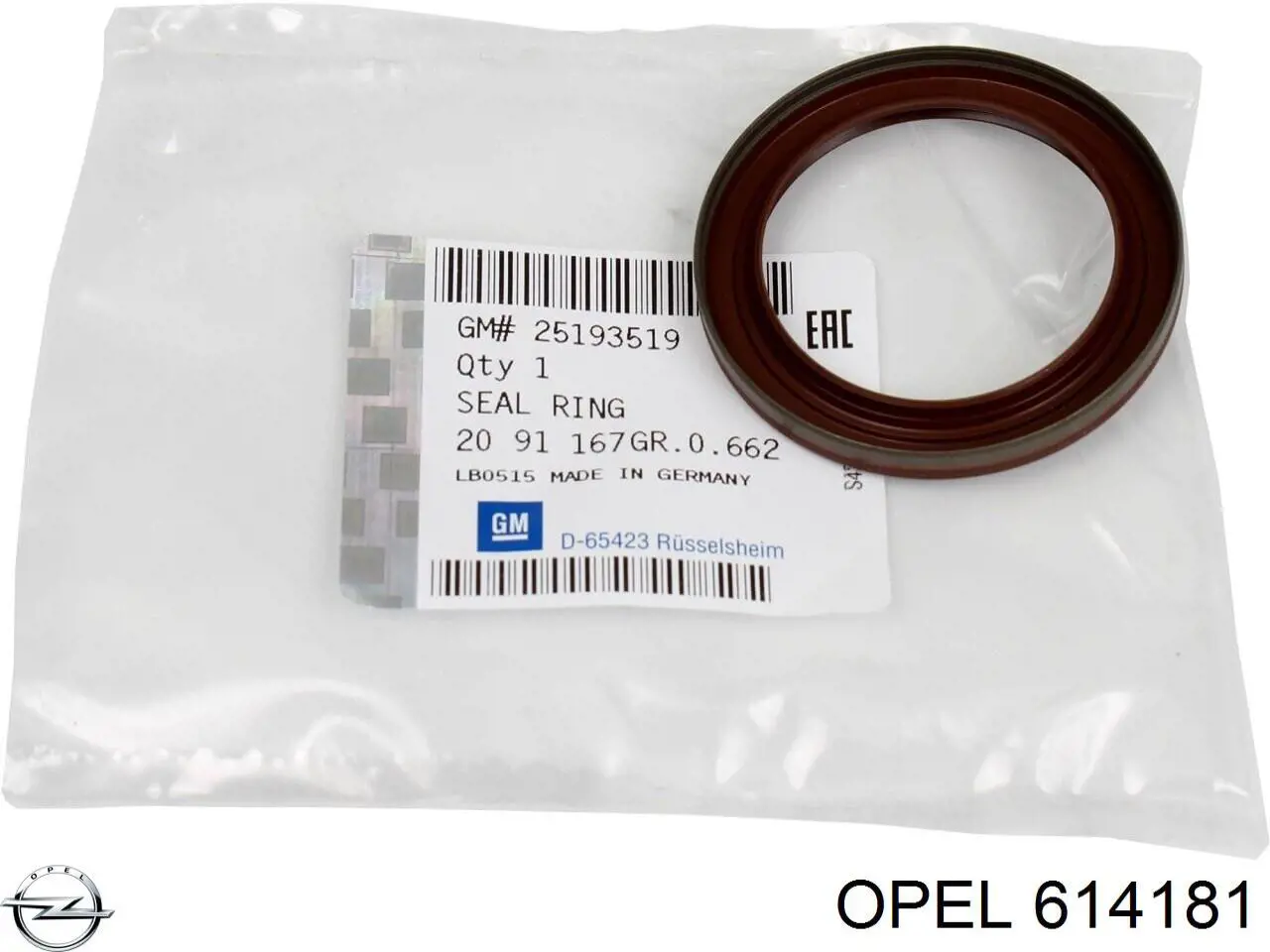 Купити 614181 Opel Шків колінчастого вала