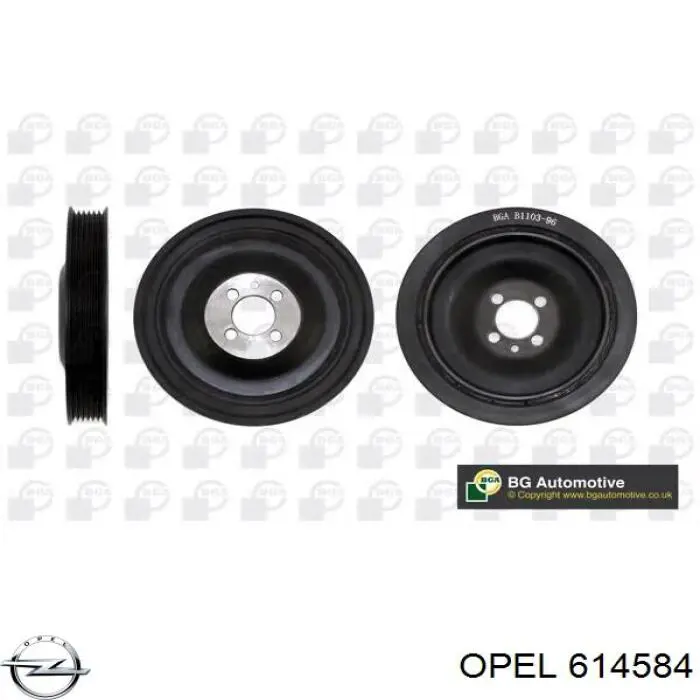 Шків колінвала (демпфер ) Opel 614584 ціна, від 60.95 USD